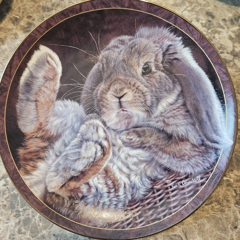 Bunny Tales "Footloose" Plate